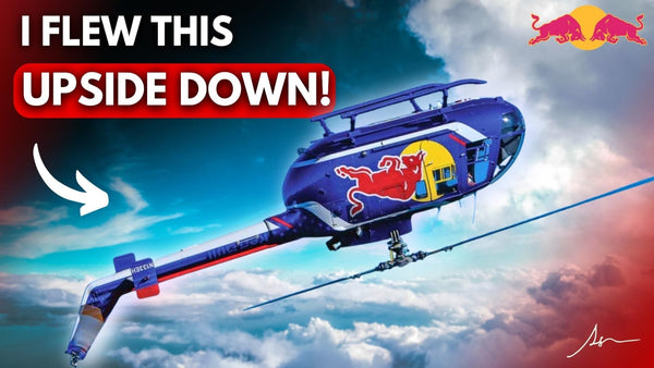 Louis Skupien flys the RedBull Aerobatic helicopter in LA (UPSIDE DOWN)! - LouisSkupien