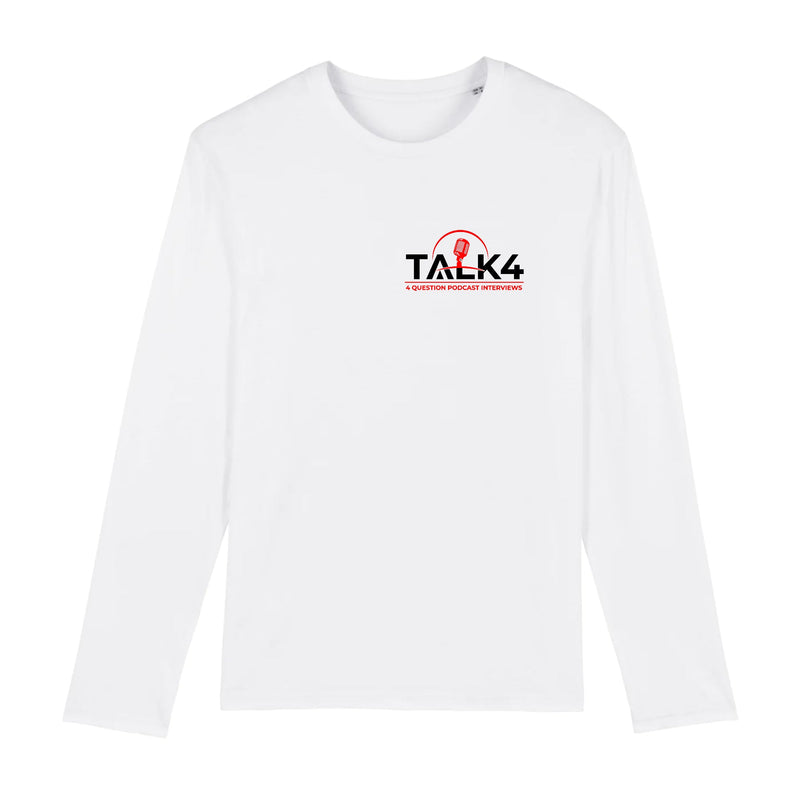 Talk4 Podcast Long Sleeve Men's T-Shirt (SMALL LOGO) - LouisSkupien