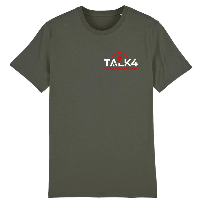Talk4 Podcast Unisex T-Shirt (SMALL LOGO) - LouisSkupien